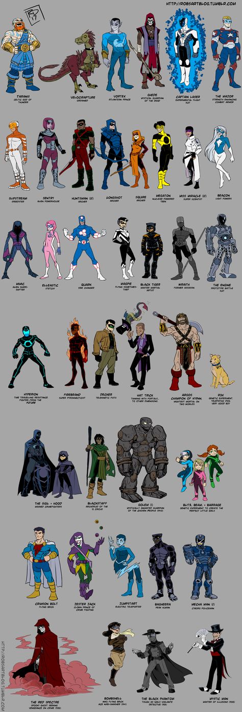 Superhero stack by RobD2003 Superhero Design Inspiration, Superhero Character Inspiration, Gravity Superhero Concept, Space Villain Concept Art, Animal Superhero Character Design, Super Villains Oc, Archer Superhero Oc, Street Level Superhero Concept, Male Super Hero Character Design