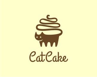 cute logo Cat Logo Design Ideas, Logo Design Cake, Cupcake Logo Design, Cake Meme, Cats Logo, Logo Cafe, Desain Merek, Dessert Logo, Ice Cream Logo