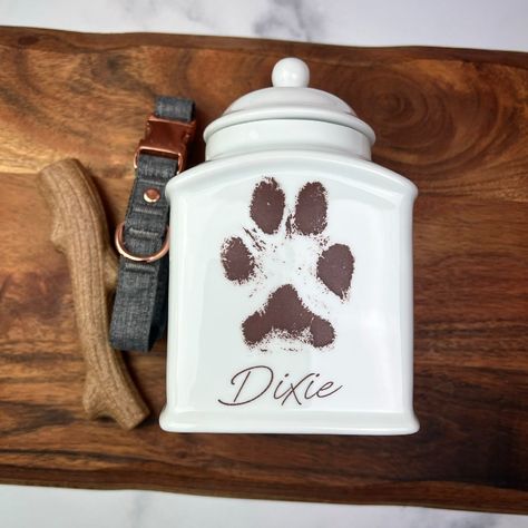 Customized Pet Urn with Photo, Name, and Date - Personalized Remembrance for Dogs, Cats, and Other Beloved Pets Pet Urns Dogs, Ash Jewelry, Dog Urns, Custom Urns, Cat Urns, Pet Paw Print, Paw Print Necklace, Pet Urn, Pet Ashes