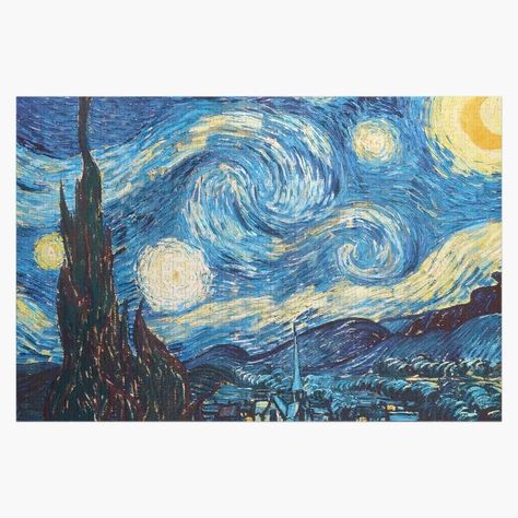 Millions of unique designs by independent artists. Find your thing. Van Gogh Famous Paintings, Gogh The Starry Night, Starry Night Painting, Xl Art, Vincent Van Gogh Paintings, Most Famous Paintings, Arte Van Gogh, Canvas Painting Landscape, Van Gogh Paintings