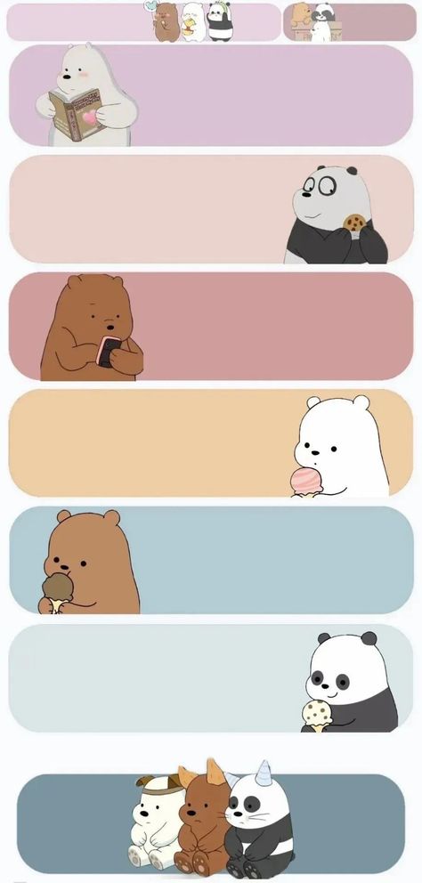 Webearbears Wallpaper, Baer Bear Wallpaper, Aesthetic Wallpaper We Bare Bears, Walpeper Aesthetic, Ice Bear We Bare Bears, Wallpapers Cute, We Bare Bears Wallpapers, Seni Dan Kraf, 강아지 그림