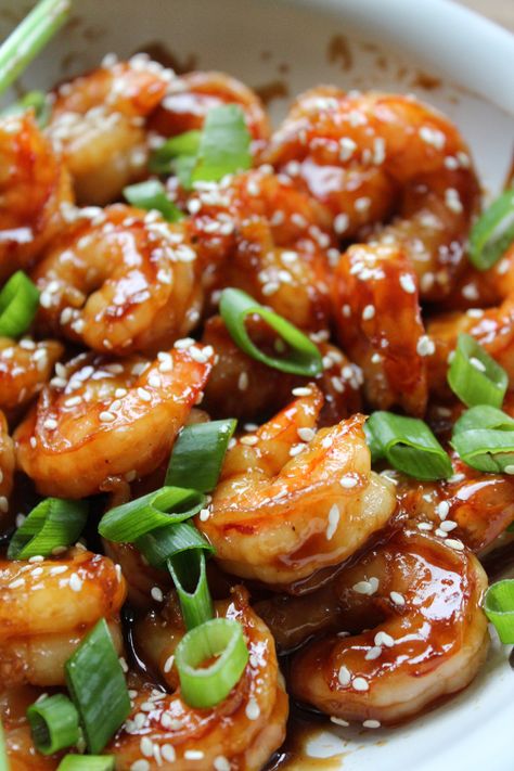 Hoisin Honey Orange Spiced Shrimp – SIMPLY BEAUTIFUL EATING Orange Shrimp Recipes, Spiced Shrimp, Honey Shrimp, Shrimp Marinade, Homemade Chinese Food, Shrimp Recipes For Dinner, Fish And Chicken, Shrimp Dishes, Seafood Dinner