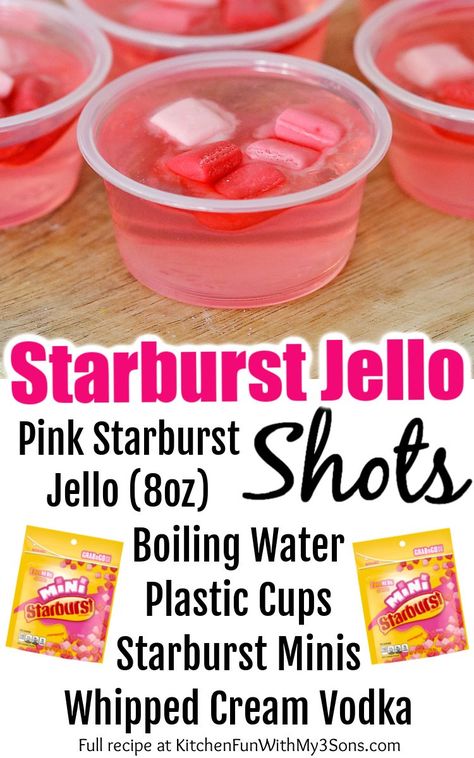 This Starburst Jello Shots recipe is a great way to add some of your favorite candies with liquor. You can enjoy your liquor with a sweet and colorful experience. This recipe is only a few ingredients and only takes about 30 minutes to chill. Colorful Jello Shots, Casino Jello Shots, Jello Shots Starburst, Jello Shots Whipped Vodka, Hennessy Jello Shots Recipes, Liquor Infused Candy, Jello Shots With Whipped Vodka, Whipped Vodka Jello Shots, Starburst Jello Shots Recipe