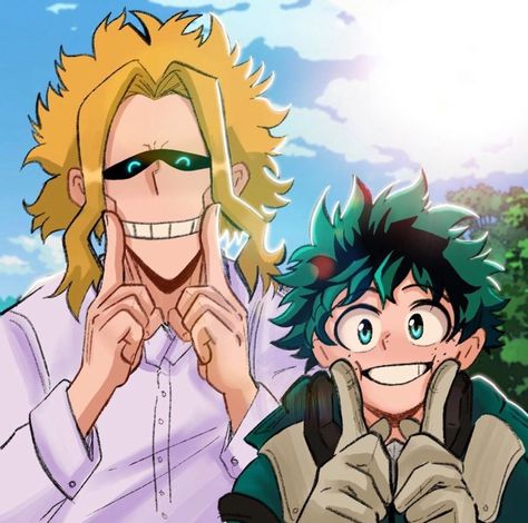 Boku No Hero Academia ☂️ on Instagram: “Smile ❤️ ⠀ ⠀ Follow @bnhaclub for more bnha posts ⠀ ⠀ ___________________________ ⠀ Credit: @smallermight ____________________________ ⠀…” Deku And All Might, Symbols Of Peace, Goten Y Trunks, Deku Boku No Hero, Anime Paper, Hero 3, All Might, My Hero Academia Episodes, Hero Academia Characters