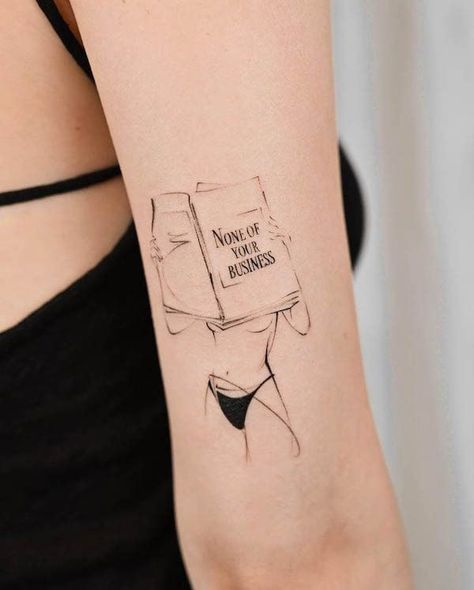 Line Tattoo Arm, Designs Quotes, Tato Minimal, Catrina Tattoo, Our Mindful Life, Christ Tattoo, Clever Tattoos, Silhouette Tattoos, Tasteful Tattoos