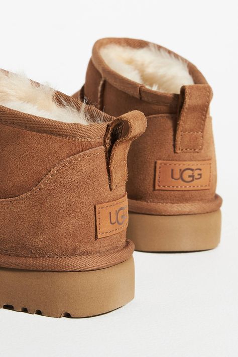 UGG® Classic Ultra Mini Boots | Anthropologie Tiny Ugg Boots, Low Rise Uggs, Ugh Ultra Mini, Ugh Mini, Platform Uggs, Ugg Mini Boots, Ultra Mini Boots, Mini Uggs, Cute Uggs