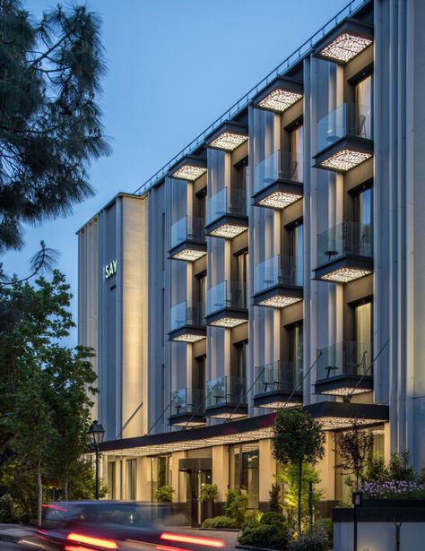 SAY Hotel | A&M ARCHITECTS | Archello Appartement Exterior Design, Hotel Elevation Design, Hotel Facade Design, Residential Architecture Facades, Hotel Design Architecture, Hotel Facade, Hotel Exterior, Facade Architecture Design, Luxury Beach House