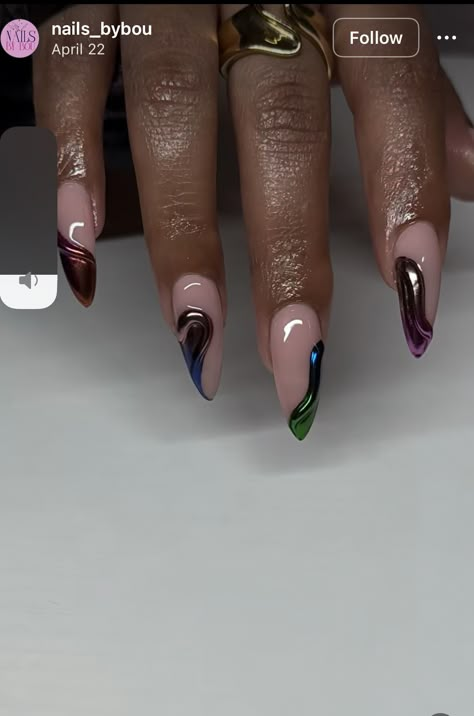 Burgundy And Green Nails, Money Green Nails, Green And Gold Nails Acrylic, Green Nails French, Emerald Green And Gold Nails, Gold Nails Acrylic, Green And Gold Nails, Forest Green Nails, Long Nails Design