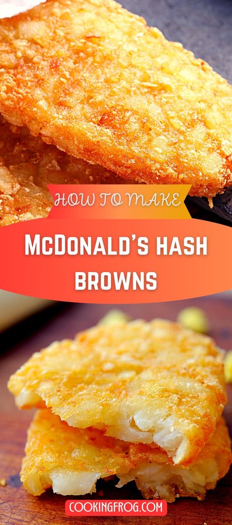 Mcdonalds Copycat Recipes, Mcdonald's Breakfast, Mcdonalds Recipes, Food Art For Kids, Hashbrown Recipes, Copykat Recipes, Homemade Breakfast, Food Favorites, Hash Browns