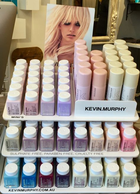 Incredible and cruelty-free. Kevin Murphy Retail Display, Kevin Murphy Products Display, Kevin Murphy Products, Hair Branding, Products Display, Hair Boutique, Ulzzang Makeup, Salon Suites, Dream List