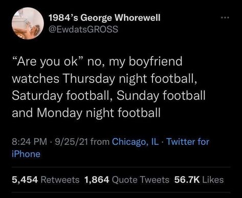 Memes Twitter, Thursday Night Football, Boyfriend Watch, Monday Night Football, Football Sunday, Are You Ok, Thursday Night, Dating Memes, Monday Night