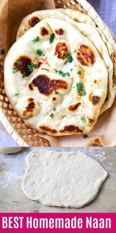 Homemade Naan, Homemade Naan Bread, Recipes With Naan Bread, Rasa Malaysia, Naan Recipe, Naan Bread, Pork Chop, Bread Recipes Homemade, Iron Skillet