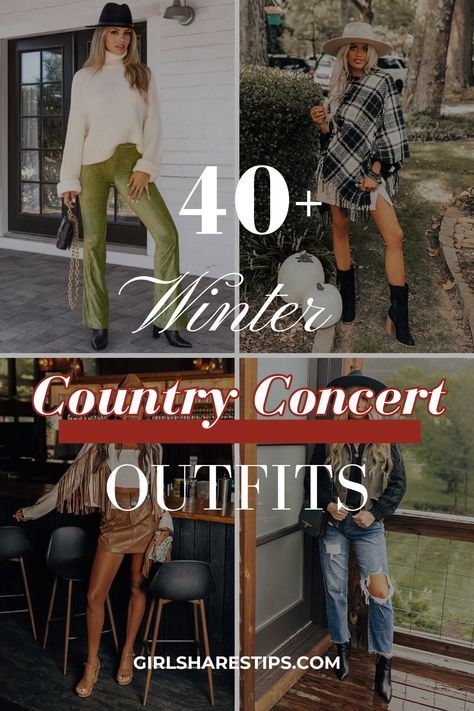 December Country Concert Outfit, Cowgirl Cold Weather Outfits, Nashville Brunch Outfit Winter, Womens Western Outfits Winter, Outfit To Country Concert, Nashville Concert Outfit Winter, Winter Country Music Concert Outfit, Bell Bottom Jeans Outfit Country Concert, Nashville January Outfit