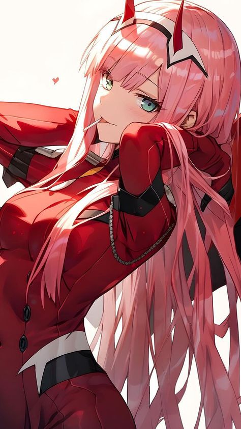 Zero Two Pc Wallpaper, Darling In The Franxx Zero Two, Hiro Zero Two, Darling In The Franxx Wallpaper, 02 Darling, Zero Two Icon, Zero 2, Body Figure, Anime Artwork Wallpaper