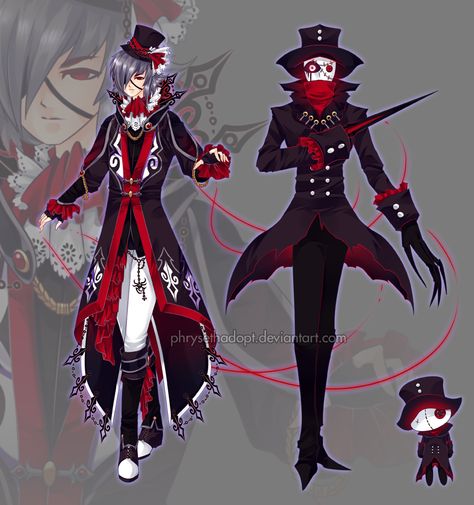 Puppeteer Outfit Male, Puppet Master Character Design, Ring Master Oc, Anime Puppeteer, Anime Puppet Master, Puppeteer Costume, Puppeteer Outfit, Puppeteer Character Design, Puppet Master Art