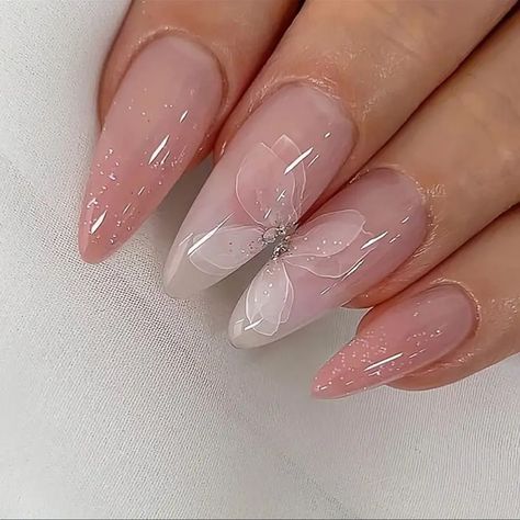 Gel Acrylic Nails Almond, Minimalist Nails Summer 2024, Prom Nails Classy, Nail Pink And White, Simple Summer Nails 2024, 2024 Nail Trends, Almond Nails For Summer, White Pink Nails, Cute Pink Nail Designs