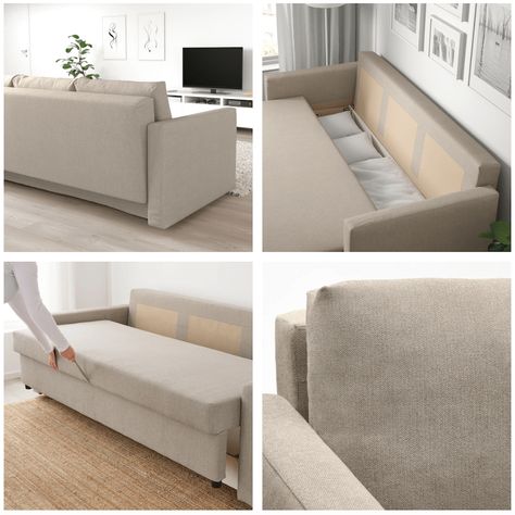 Complete 2021 IKEA Friheten Sofa Bed Review - TLC Interiors Beige Sofa Bed Living Room, Boho Sofa Bed, Friheten Sofa Living Rooms Ideas, Ikea Friheten Sofa Living Rooms, Friheten Sofa Living Rooms, Ikea Pull Out Couch, Small Room Sofa Bed, Ikea Friheten Sofa, Friheten Sofa Bed