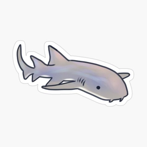 Get my art printed on awesome products. Support me at Redbubble #RBandME: https://www.redbubble.com/i/sticker/Cute-Nurse-shark-illustration-by-Artofmayara/163695253.EJUG5?asc=u Cute Shark Drawing Kawaii, Nurse Shark Drawing, Nurse Shark Tattoo, Shark Drawing Easy, Shark Stickers, Shark Illustration, Shark Drawing, Nurse Shark, Shark Tattoo