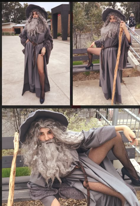 Halloween Costume Wizard Costume, Couple Costumes, Halloween Costume Outfits, Halloween Costumes For Couples, Halloween Inspo, Fantasias Halloween, Halloween 2020, Gandalf, Cool Halloween Costumes