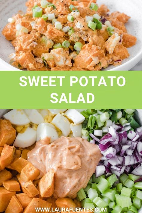 Potatoes Side Dishes, Potato Dinners, Potato Dinner Recipes, Freeze Potatoes, Sweet Potato Salad Recipe, Potato Salad Recipe Easy, Potato Salad Healthy, Potato Appetizers, Recipes Potato