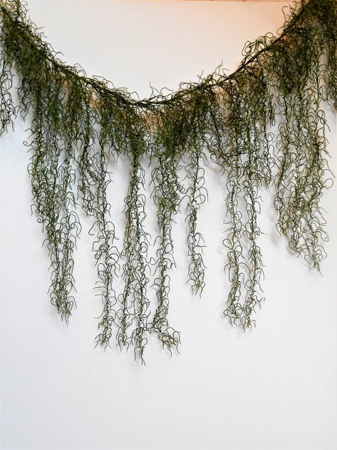 Moss Garland, Garland Home Decor, Moss Centerpieces, Moss Wedding, Enchanted Forest Party, Forest Theme Wedding, Moss Decor, Forest Party, Garland Backdrops