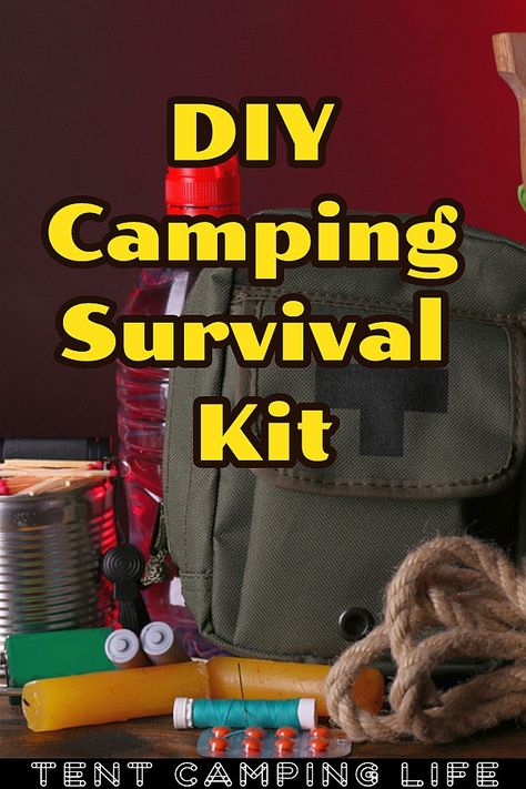 Camping Survival Kit, Survival Storage, Survival Kit Items, Survival First Aid Kit, Diy Survival, Outdoor Survival Kit, Klr 650, Survival Ideas, Camping Kit