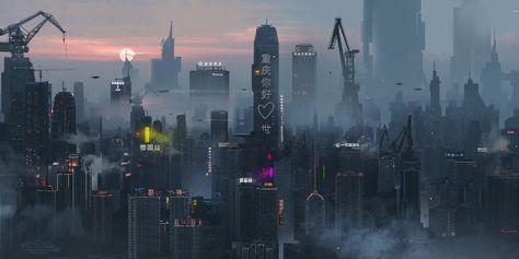 Photo of the day: Cyberpunk Chongqing Sci Fi Architecture, Human Environment, Cyberpunk Design, Sci Fi City, Cyberpunk Aesthetic, Cyberpunk City, Futuristic Art, Chongqing, Futuristic City