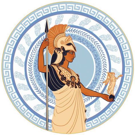 Gods Mythology, Athena Art, Athena Greek Goddess, Athena Goddess Of Wisdom, Greek Goddess Of Wisdom, Greece Mythology, Goddess Of Wisdom, Greek Pantheon, Greek Mythology Gods