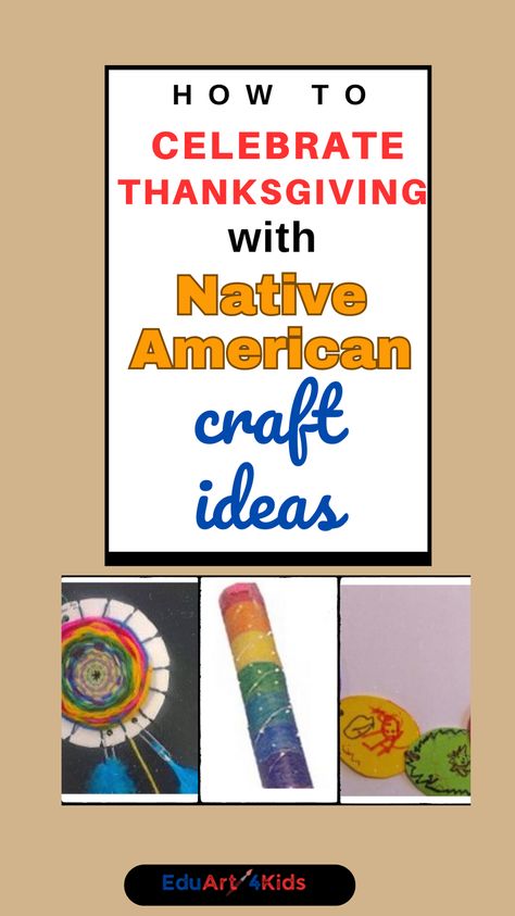 This Thanksgiving, dive into creative and meaningful Native American craft projects with your kids! From DIY dreamcatchers and totem poles to Wampum weaving and clay necklaces, these hands-on activities help children explore Native American culture in a fun and educational way. Perfect for preschool teachers and parents looking for engaging, non-copycat crafts that encourage creativity and learning. Celebrate Thanksgiving with these unique and inspiring projects! Preschool Native American Activities, Native American Heritage Month Crafts, Native American Art Projects Elementary, Pilgrims And Native Americans Preschool, Pilgrims And Indians Preschool Crafts, Native American Crafts Preschool, Wampanoag Crafts, Native American Art For Kids, Native American Activities For Kids