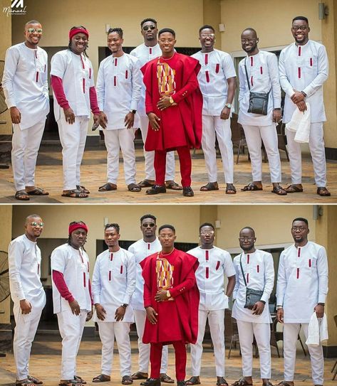 Ghanaian Men Traditional Wear, Ghana Wedding Traditional, Ghanaian Traditional Wedding Dresses, Traditional Outfits African, Ghana Kumasi, Ghanian Wedding, Ghana Traditional Wedding, Bridal Train, Ghanaian Wedding