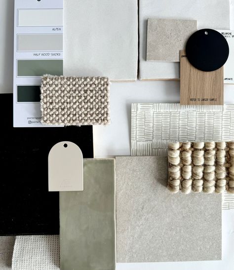 Celebrating Flat Lay Friday with elizagraceinteriors! 🌿✨ Check out this stunning flat lay which mixes texture and shape for visual interest, with a neutral overall colour scheme! What would you add? Home Finishes, Neutral Flats, Cheap Tiles, Youth Room, Material Board, Colour Scheme, Board Design, New Builds, Flat Lay