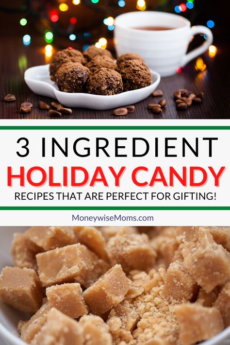 These delicious and simple holiday candy recipes for the are perfect for sharing. These are all 3 ingredient candy recipes! Simple Candy Recipes 3 Ingredients, Simple Candy Recipes, Easy Candy Recipes 3 Ingredients Simple, Easy Candy Recipes 3 Ingredients, Holiday Fudge Recipes, Easy Holiday Desserts Christmas, Holiday Candy Recipes, Recipes For The Holidays, Holiday Fudge