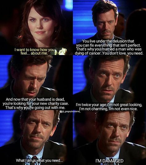 (Love Hurts-S1e20) Dr House Quotes, Allison Cameron, House Md Quotes, House And Wilson, Gregory House, House Quotes, Red Band Society, Actor Quotes, Grey Anatomy Quotes