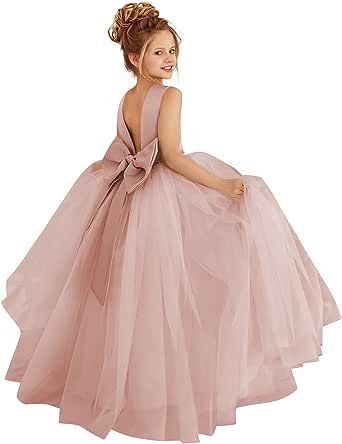 Bridesmaid Dresses For Kids, Pink Dress Kids, Rose Gold Flower Girl Dress, Flower Girl Dresses Pink, Lace Quinceanera Dresses, Girl Prom Dress, Renewal Vows, Dresses Sweet 16, Girl Prom