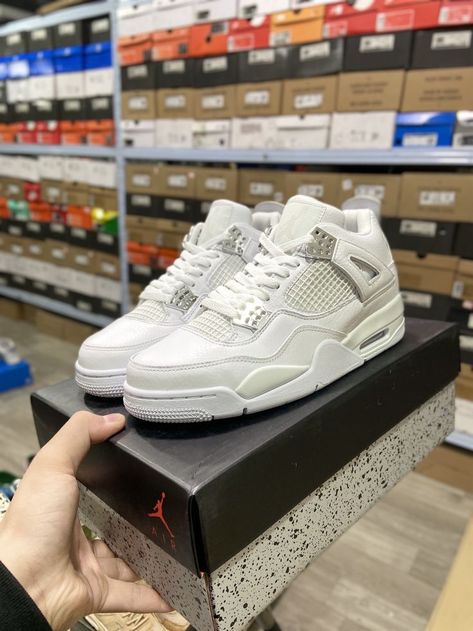 Air Jordan 4 Retro “Pure Money” . 308497-100 Air Jordan 4 Retro, Hummel Sneaker, Shoe Game, Air Jordan Sneaker, Sneaker Head, Air Jordans, Sneakers Nike, Dior, Gucci