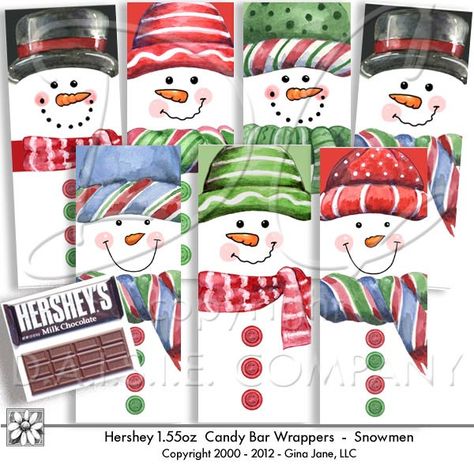 Hershey Candy Bar Wrapper Template Printable Snowman Candy Wrappers Free Printable, Hershey Bar Christmas Wrappers Free Printable, Snowman Hershey Bar Wrapper Printable, Snowman Wrapped Candy Bars, Holiday Candy Bar Wrappers, Hershey Candy Bar Wrappers Template, Wrapped Candy Bar Ideas, Snowman Candy Bar Wrappers Printable, Christmas Candy Wrappers Printable Free