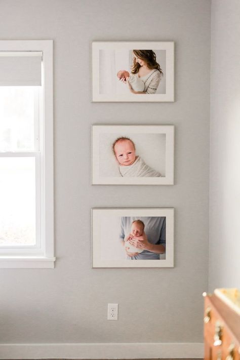 Displaying Photos, Portrait Collage, Baby Picture Frames, Collage Inspiration, Newborn Nursery, Photo Wall Gallery, Modern Gallery Wall, Gallery Wall Inspiration, Gallery Wall Living Room