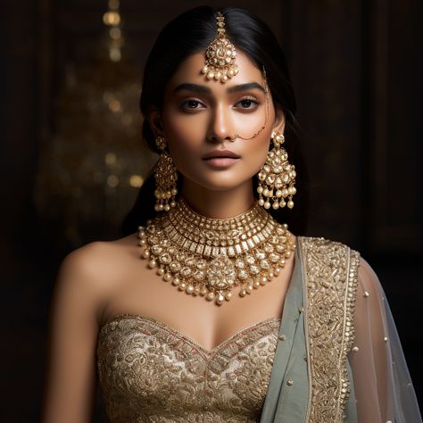 Complete your royal look with exquisite Indian jewelry. Discover captivating chokers, maang tikka headpieces, and delicate anklets that enhance the beauty of traditional lehengas. Experience the timeless elegance and grace of Indian jewelry. #IndianJewelry #LehengaLove #RoyalBeauty Zever Collections: https://zevercollections.com/en-in/a/pf_preview Indian Jewelry Headpiece, Indian Crown, Delicate Anklets, Traditional Lehengas, Indian Headpiece, Royal Beauty, Indian Bridal Jewelry Sets, Headpiece Jewelry, Maang Tikka