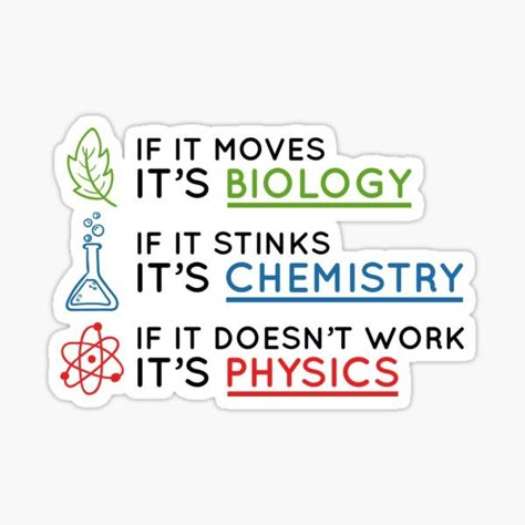 Chemistry Stickers, Science Girl, Chemistry Humor, Chemistry Jokes, Science Stickers, Science Quotes, Funny Science Jokes, Funny Science, Science Jokes