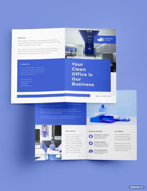 Cleaning Brochure, Business Plan Template Word, Basic Background, Yearbook Layouts, Yearbook Pages, Brochure Design Layout, Office Cleaning Services, Corporate Brochure Design, Free Brochure Template