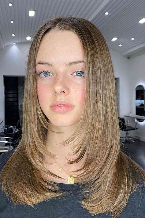 Straight Face-Framing Layered Haircuts Hair Big Forehead, Layered Haircuts Straight Hair, Layered Haircuts Straight, Rachel Haircut, Haircut For Big Forehead, Rachel Hair, Face Framing Hair, Straight Layered Hair, Haircut 2024