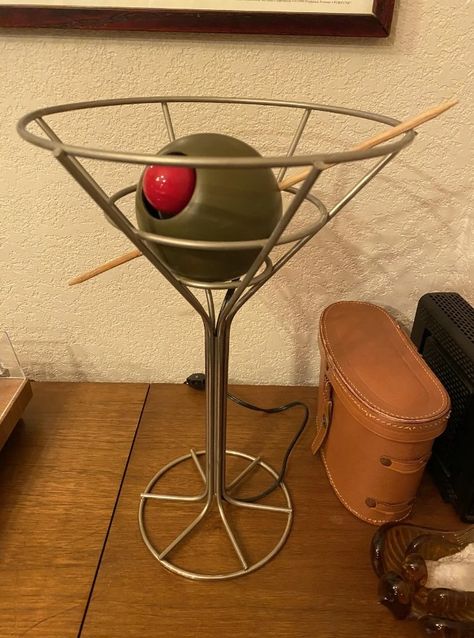 I found a martini lamp at the thrift store for $7 - the true value is 128x more Martini Lamp, Goodwill Store, Table Top Lamps, White Whale, Mid Century Architecture, Living The Dream, True Value, Quirky Design, Tv Entertainment