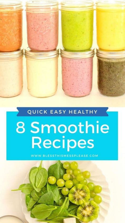 Basic Smoothie, Simple Smoothie Recipes, Easy Healthy Smoothie Recipes, Best Healthy Smoothie Recipe, Smoothie Flavors, Juice Smoothies Recipes, Clean And Delicious, Smoothie Drink Recipes, Healthy Morning Routine