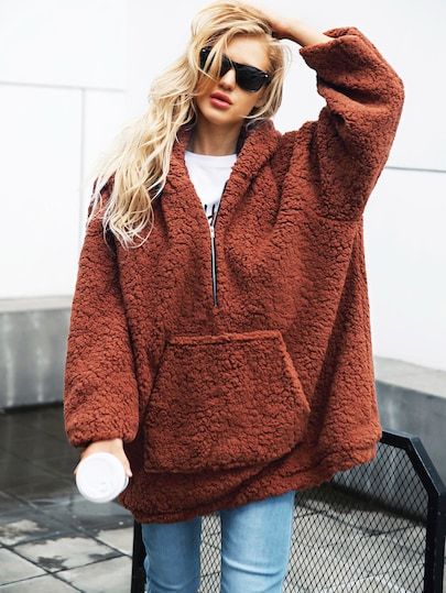 Teddy Hoodie Outfit, Teddy Hoodie, Kawaii Sweatshirt, Hoodie Vest, Hoodie Outfit, Cool Hoodies, Oversized Hoodie, Women's Coats & Jackets, Wool Jacket