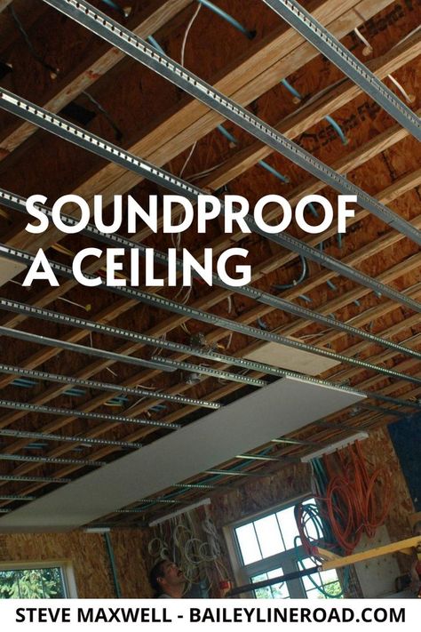 Sound Proof Basement Ceiling, Suspended Ceilings Ideas, Basement Soffit Ideas, Basement Drop Ceiling, Sound Proof Ceiling, Diy Suspended Ceiling, Sound Proofing Ceiling, Soundproof Basement Ceiling, Basement Ceiling Ideas