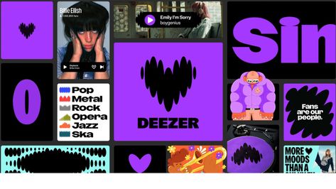 Koto overhauls music streaming service Deezer’s identity with pulsating logo - Design Week Music Beats, Logo Redesign, Beating Heart, Heart Logo, Music Design, Flash Photography, Design Week, Design System, Music Streaming