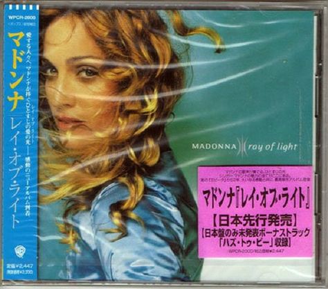 Madonna - Ray Of Light Madonna Frozen, Madonna Ray Of Light, Madonna Live, Madonna Albums, Candy Perfume, All Lyrics, Sky Fit, Ray Of Light, Mtv Videos