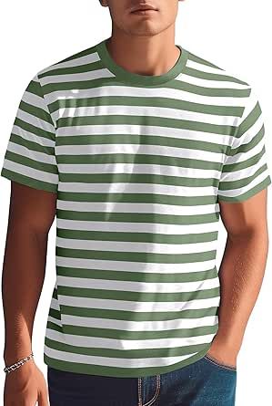 Striped Tshirt Men, Couples Clothes, Striped Shirt Men, Printed Jersey, Costume Themes, Mens Stripes, Striped Long Sleeve Shirt, T Shirt Yarn, Horizontal Stripes