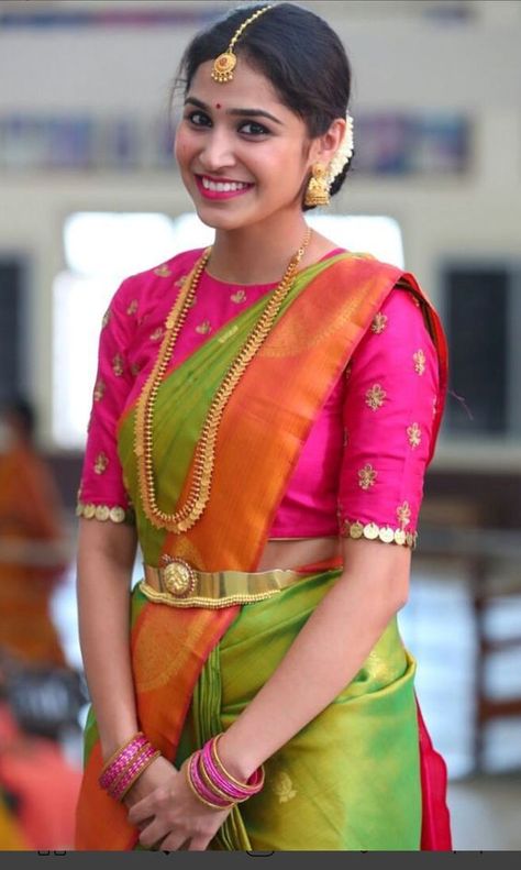 16 Amazing Blouse Work Designs For Pattu Sarees • Keep Me Stylish