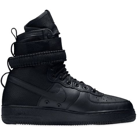 Nike Men Sf Air Force 1 High Top Sneakers (10.105 RUB) ❤ liked on Polyvore featuring men's fashion, men's shoes, men's sneakers, shoes, black, mens black leather sneakers, mens high top shoes, mens leather high tops, mens high top sneakers and mens high tops Air Force 1 High Top, Mens Black Sneakers, Air Force 1 High Tops, Nike Mens Shoes, Nike Sf Air Force 1, Jordan Shoes For Sale, Black Air Force 1, Nike Sf Af1, Mens High Top Shoes